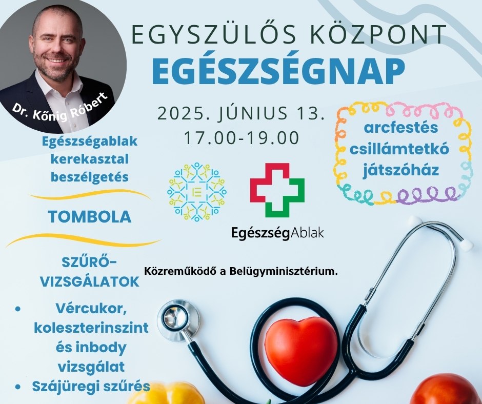 „ABLAK AZ EGÉSZSÉGRE” CSALÁDI DÉLUTÁN